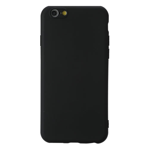 For iPhone 6 Plus Shockproof Frosted TPU Protective Case(Black)