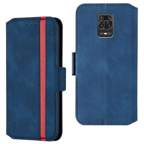 For Xiaomi Redmi Note 9 Pro / Note 9S / Note 9 Pro Max Retro Frosted Oil-side Horizontal Flip Leather Case with Holder & Card Slots(Blue)