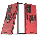 For Samsung Galaxy Note20 Ultra PC + TPU Anti-fall Protective Case with Ring Holder(Red)