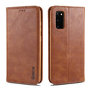 For Samsung Galaxy S20+ AZNS Retro Texture Magnetic Horizontal Flip PU Leather Case with Holder & Card Slots & Photo Frame(Brown)