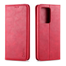 For Samsung Galaxy S20 Ultra AZNS Retro Texture Magnetic Horizontal Flip PU Leather Case with Holder & Card Slots & Photo Frame(Red)