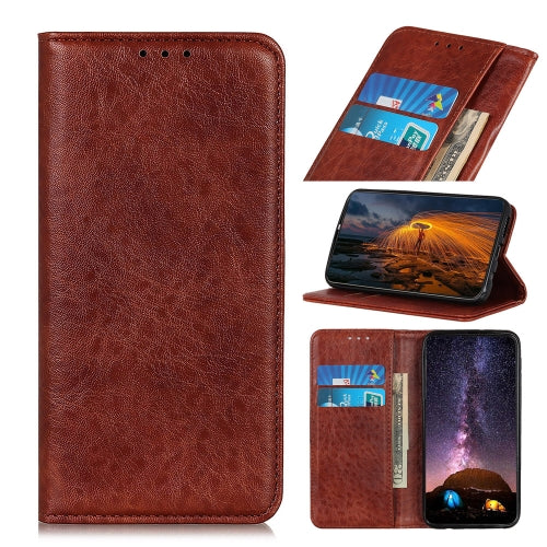 For UMIDIGI A7 Pro Magnetic Crazy Horse Texture Horizontal Flip Leather Case with Holder & Card Slots & Wallet(Brown)