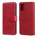 For Samsung Galaxy A31 Classic Calf Texture PU + TPU Horizontal Flip Leather Case, with Holder & Card Slots & Wallet(Red)