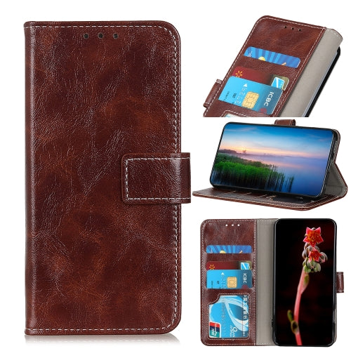 For UMIDIGI A7 Pro Retro Crazy Horse Texture Horizontal Flip Leather Case with Holder & Card Slots & Photo Frame & Wallet(Brown)