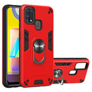 For Samsung Galaxy M31 2 in 1 Armour Series PC + TPU Protective Case with Ring Holder(Red)