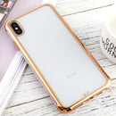 For iPhone XS Max SULADA Colorful Edge Series Shockproof TPU + Electroplated Edge Protective Case(Light Purple)