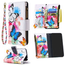 For Huawei Y5 (2019) Colored Drawing Pattern Zipper Horizontal Flip Leather Case with Holder & Card Slots & Wallet(Two Butterflies)