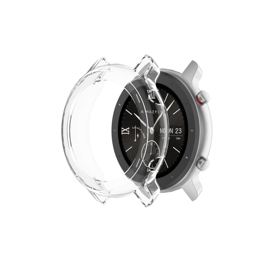 For Huami Amazfit GTR 47mm TPU Half Case Watch Case(Transparent White)