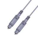 30m EMK OD2.2mm Digital Audio Optical Fiber Cable Plastic Speaker Balance Cable(Silver Grey)