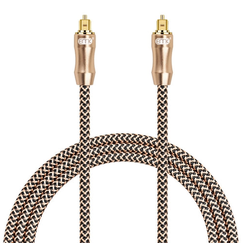 25m EMK OD6.0mm Gold-plated TV Digital Audio Optical Fiber Connecting Cable