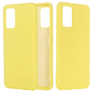 For Samsung Galaxy Note20 5G Pure Color Liquid Silicone Shockproof Full Coverage Case(Yellow)