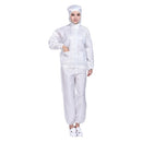 Striped Anti-static Split Hood Dust-proof Work Suit, Size:XXXL(White)