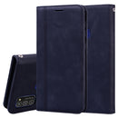 For Samsung Galaxy M21 Frosted Business Magnetic Horizontal Flip PU Leather Case with Holder & Card Slot & Lanyard(Black)