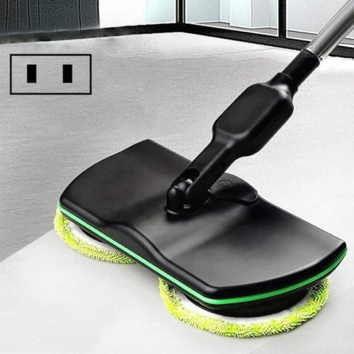 Waxing Electric Rechargeable Wireless Electric Mopping Machine Rotary Drag Handle Push Type Cleaning Machine, Plug Type:US Plug