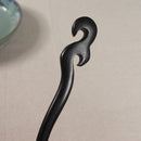Classical Sandalwood Hairpin Hair Ornaments with Gift Box, Gift Box Random Color Delivery(Spring Bud Black)