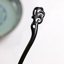 Classical Sandalwood Hairpin Hair Ornaments with Gift Box, Gift Box Random Color Delivery(Peacock Opening Ebony)