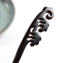 Classical Sandalwood Hairpin Hair Ornaments with Gift Box, Gift Box Random Color Delivery(Wheat Awn Ebony)