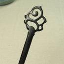 Classical Sandalwood Hairpin Hair Ornaments with Gift Box, Gift Box Random Color Delivery(Rose Ebony)