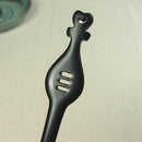Classical Sandalwood Hairpin Hair Ornaments with Gift Box, Gift Box Random Color Delivery(Lute Ebony)