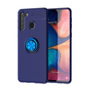 For Samsung Galaxy A21 Lenuo Shockproof TPU Protective Case with Invisible Holder(Blue)