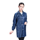 Electronic Factory Anti Static Blue Dust-free Clothing Stripe Dust-proof Clothing, Size:XL(Navy Blue)