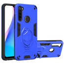 For Xiaomi Redmi Note 8T 2 in 1 Armor Knight Series PC + TPU Protective Case with Invisible Holder(Dark Blue)