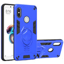 For Xiaomi Redmi Note 5 Pro 2 in 1 Armor Knight Series PC + TPU Protective Case with Invisible Holder(Dark Blue)