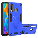 For Huawei P30 Lite 2 in 1 Armor Knight Series PC + TPU Protective Case with Invisible Holder(Dark Blue)