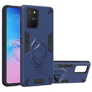 For Samsung Galaxy A91 / S10 Lite 2 in 1 Armor Knight Series PC + TPU Protective Case with Invisible Holder(Royal Blue)