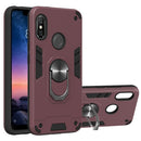 For Xiaomi Rdemi 6 Pro / Mi A2 Lite 2 in 1 Armour Series PC + TPU Protective Case with Ring Holder(Wine Red)