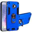 For Samsung Galaxy J4 (2018) 2 in 1 Armour Series PC + TPU Protective Case with Ring Holder(Dark Blue)