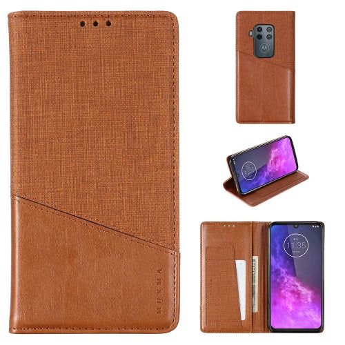 For Motorola Moto One Pro MUXMA MX109 Horizontal Flip Leather Case with Holder & Card Slot & Wallet Function(Brown)