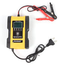 FOXSUR 12V-24V Car Motorcycle Repair Battery Charger AGM Charger Color:Yellow(EU Plug)