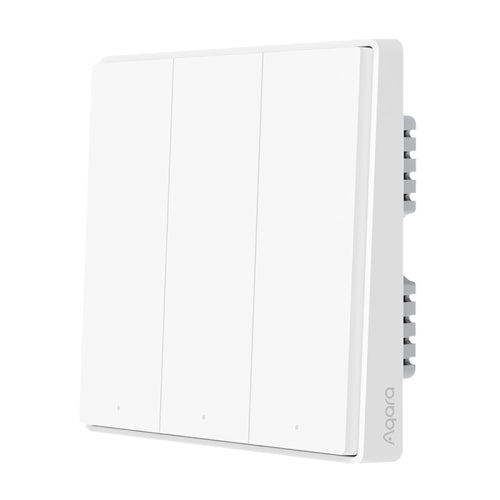 Original Xiaomi Aqara Smart Wall Switch D1, Single FireWire Three Button Version