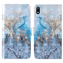 For Huawei Y5 (2019) 3D Painting Colored Drawing Pattern Horizontal Flip TPU + PU Leather Case with Holder & Card Slots & Wallet & Lanyard(Milky Way)