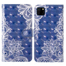 For Huawei Y5p 3D Painting Colored Drawing Pattern Horizontal Flip TPU + PU Leather Case with Holder & Card Slots & Wallet & Lanyard(White Lace)