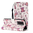 For Huawei P40 Pro Oil Embossed Coloured Drawing Pattern Horizontal Flip PU Leather Case with Holder & Card Slots & Wallet(Little Bear)