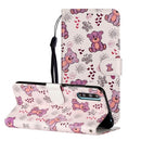 For Huawei Y8p / Enjoy 10s Oil Embossed Coloured Drawing Pattern Horizontal Flip PU Leather Case with Holder & Card Slots & Wallet(Little Bear)
