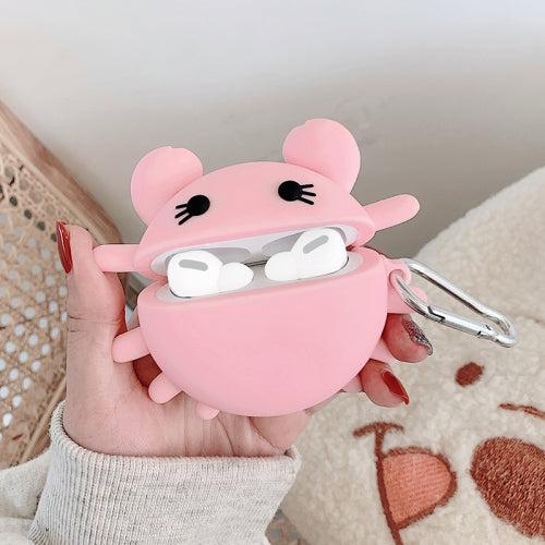 For AirPods Pro Crab Shape Earphone Protective Case with Hook