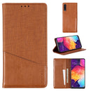 For Samsung Galaxy A50 MUXMA MX109 Horizontal Flip Leather Case with Holder & Card Slot & Wallet(Brown)