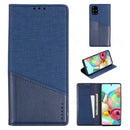 For Samsung Galaxy A71 MUXMA MX109 Horizontal Flip Leather Case with Holder & Card Slot & Wallet(Blue)
