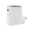 LDNIO A1301Q 2 in 1 18W QC3.0 USB Interface Travel Charger Mobile Phone Charger with 8 Pin Data Cable, US Plug