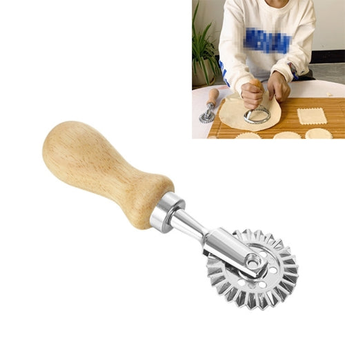 Zinc Alloy Biscuit Mold Cake Mould Baking Kitchen Tools, Style:Short Handle Wheel