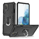 For Samsung Galaxy A81 Cool Armor PC + TPU Shockproof Case with 360 Degree Rotation Ring Holder(Black)