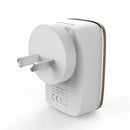 LDNIO A2204 2 in 1 12W Dual USB Interface Travel Charger Mobile Phone Charger with Micro USB Data Cable, AU Plug