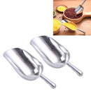 2 PCS Stainless Steel Multifunctional Shovel Aluminum Alloy Ice Shovel Food Tea Shovel Tea Spoon, Size:S