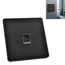 86mm Retro Copper Panel Hand Switch Panel, Style:Computer Hole