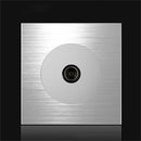 86mm Gray Aluminum Wire Drawing LED Switch Panel, Style:TV Socket