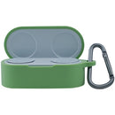 For Microsoft Surface Earbuds Anti-fall Silicone Earphone Protective Case with Hook(Matcha Green)