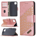 For Huawei Y5P Matching Color Crocodile Texture Horizontal Flip PU Leather Case with Wallet & Holder & Card Slots(Rose Gold)
